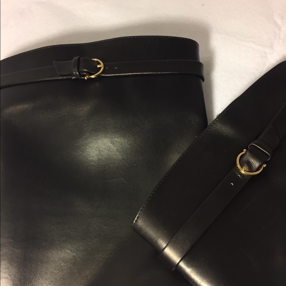 NEW Black Leather Knee High Ferragamo Boots - Picture 5 of 7
